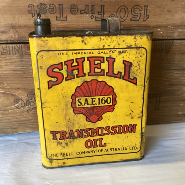 Trans Shell Oil Shell Transmission Oil Imperial Gallon Tin – Just Collectables